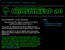 Tablet Screenshot of crosstalkevp.com